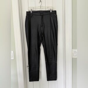 Stella Luce Black Faux Leather Trousers